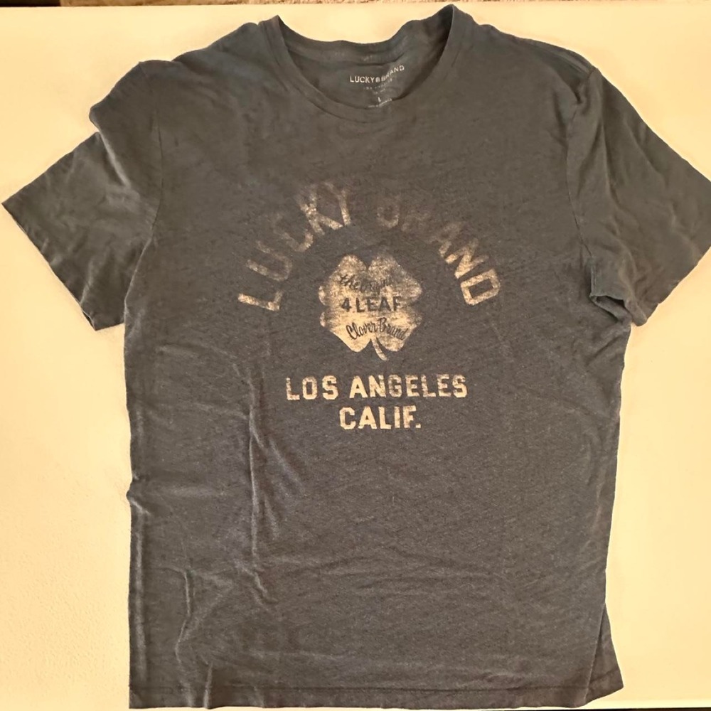 Lucky Brand Los Angeles graphic tee men's size L